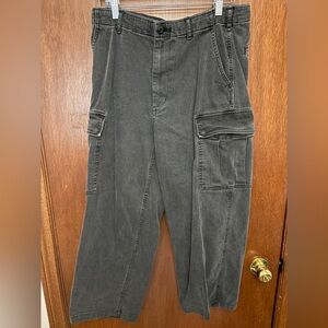 Uniqlo Men's Charcoal Cargo Pants